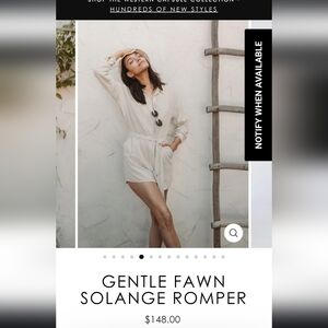 Solange romper- gentle fawn